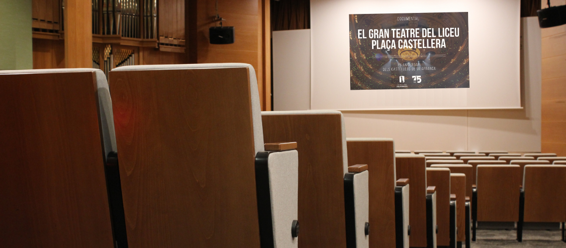 Suport en la projecció del documental El Gran Teatre del Liceu Plaça Castellera